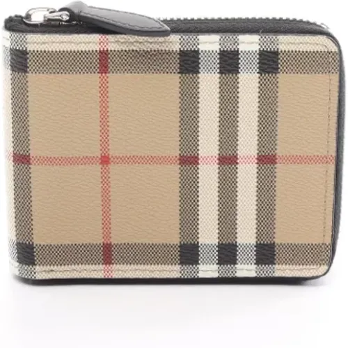 Pre-owned Coated canvas wallets , female, Sizes: ONE SIZE - Burberry Vintage - Modalova