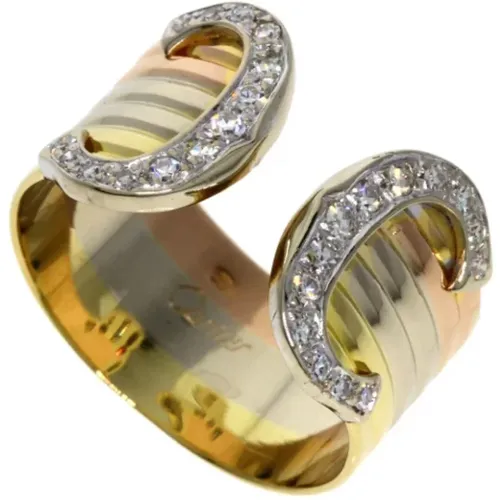 Pre-owned White Gold rings , female, Sizes: ONE SIZE - Cartier Vintage - Modalova