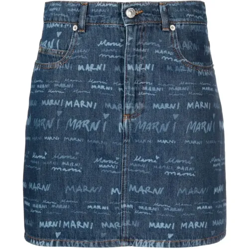 Denim Skirts, Classic Collection , female, Sizes: XS - Marni - Modalova