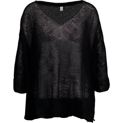Sheer Sweater Knit Women , female, Sizes: L, M - 10Days - Modalova