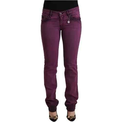 Elegante Lila Slim Fit Denim Jeans , Damen, Größe: W24 - Costume National - Modalova