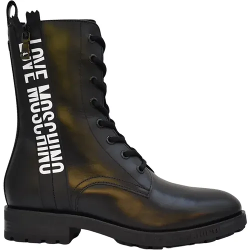 Lace-Up Women's Shoes Aw21 , female, Sizes: 5 UK - Moschino - Modalova