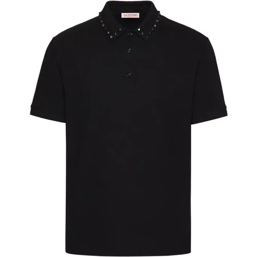 Stud Polo Shirt , male, Sizes: L - Valentino - Modalova