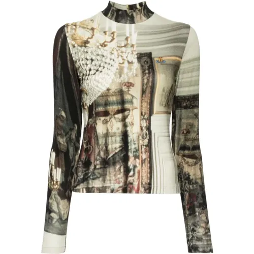 Sweater mit grafischem Print , Damen, Größe: XS - Vivienne Westwood - Modalova