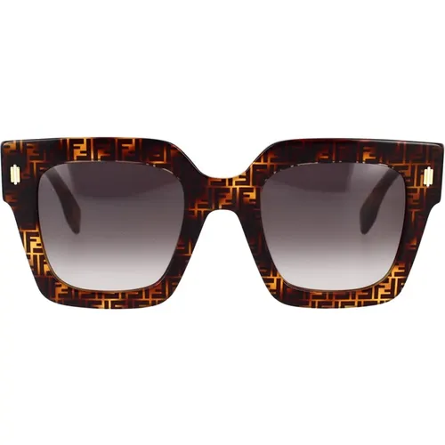 Square Sunglasses for Women - Roma Fe40101I 55B , male, Sizes: 50 MM - Fendi - Modalova