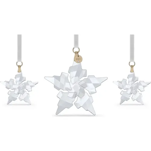 Ornament Set, Weiße Kristalle , Damen, Größe: ONE Size - Swarovski - Modalova