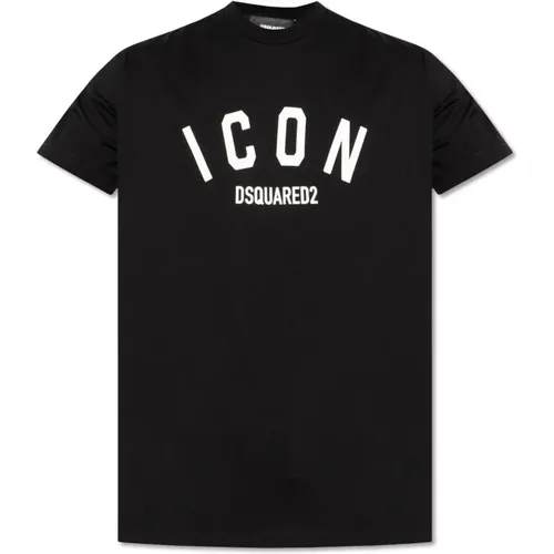 T-shirt with logo , male, Sizes: L, XL, S, M - Dsquared2 - Modalova