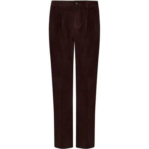 Corduroy Trousers Regular Fit , male, Sizes: XL, M, S, L, 2XL - Doppiaa - Modalova