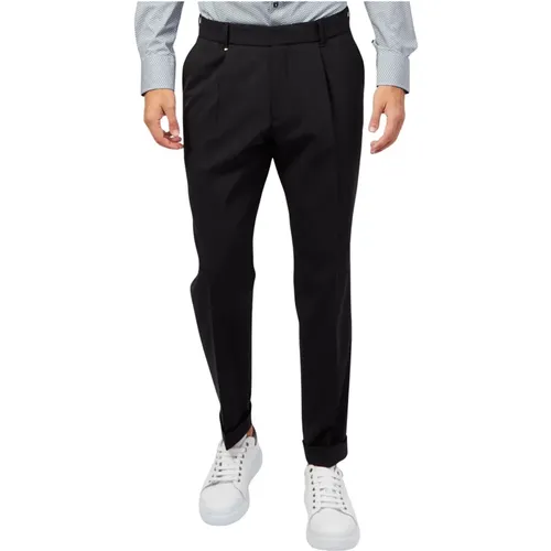 Schwarze elegante Baumwollhose mit Taschen - Hugo Boss - Modalova