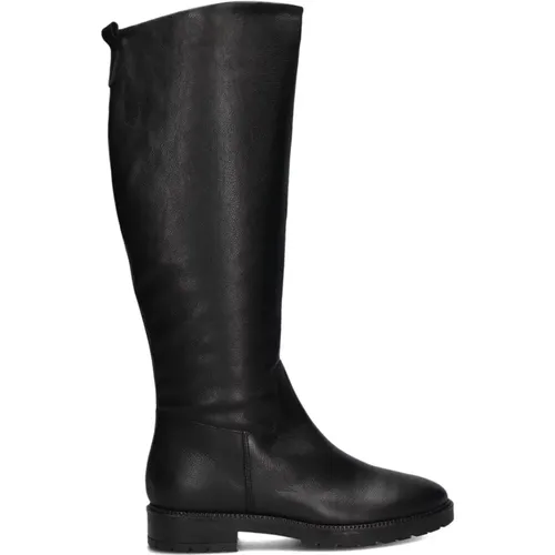 Schwarze Lederstiefel 2Body304 , Damen, Größe: 37 EU - Notre-v - Modalova