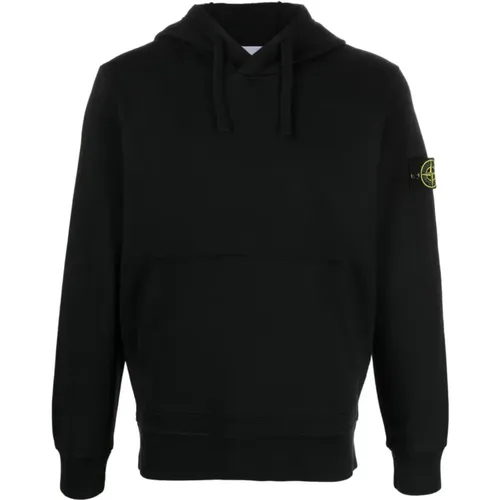 Sweater with Hood and Pouch , male, Sizes: S - Stone Island - Modalova