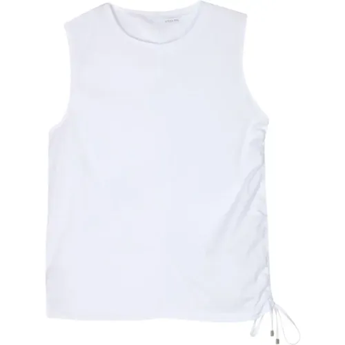Optisches Weißes T-Shirt,Lässiges Baumwollshirt,Stylisches T-Shirt K103 Nero - PATRIZIA PEPE - Modalova