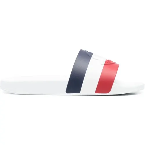 Striped Logo Sandals , male, Sizes: 6 UK, 7 UK - Moncler - Modalova