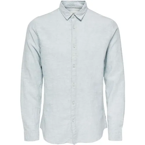 Slim Fit Long Sleeve Shirt , male, Sizes: XL, XS, L, S, M, 2XL - Only & Sons - Modalova