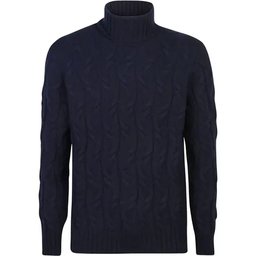 Blaues Sweatshirt Aw24 Herrenmode , Herren, Größe: L - Drumohr - Modalova