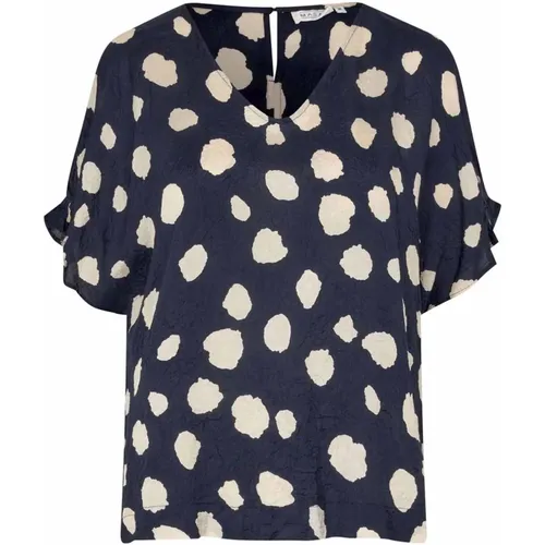 Maritime Dotted T-Shirt , female, Sizes: 2XL, S, L, M, XL - Masai - Modalova