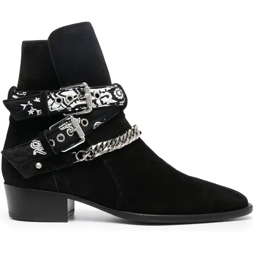 Buckled leather boots , male, Sizes: 7 UK - Amiri - Modalova