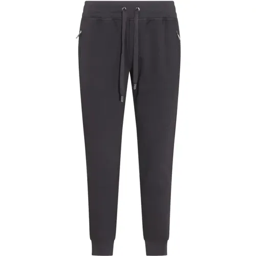 Schwarze Slim-Fit Track Pants , Herren, Größe: M - Dolce & Gabbana - Modalova