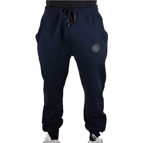 Blaue Jogginghose - Gerader Schnitt , Herren, Größe: 2XL - Cerruti 1881 - Modalova