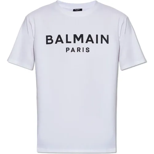 Baumwoll-T-Shirt , Herren, Größe: 2XL - Balmain - Modalova