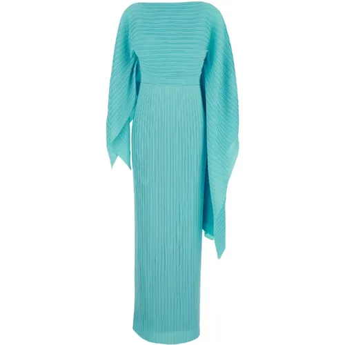 Asymmetric Sleeve Chiffon Dress , female, Sizes: M, S, XS, 2XS - Solace London - Modalova