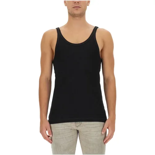 Ribbed Sleeveless Top , male, Sizes: L, M, XL - Dolce & Gabbana - Modalova