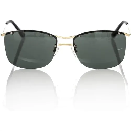 Clubmaster Sonnenbrille in Gold und Schwarz - Frankie Morello - Modalova