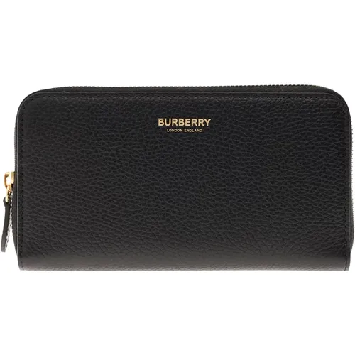 Leather Logo Embossed Wallet , unisex, Sizes: ONE SIZE - Burberry - Modalova