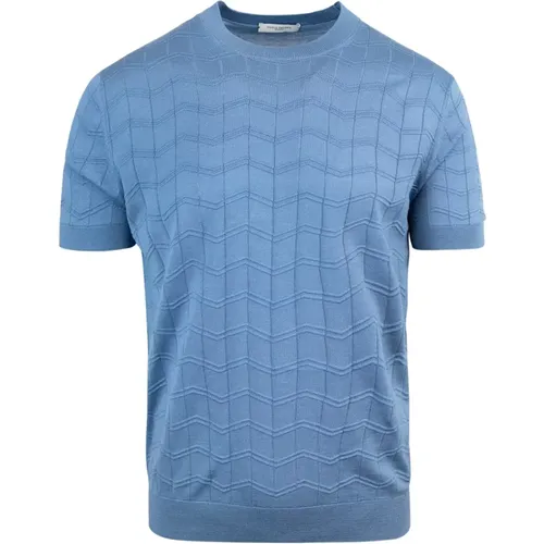 Blaues T-Shirt mit Komfort und Langlebigkeit , Herren, Größe: 2XL - Paolo Pecora - Modalova