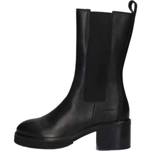 Schwarze Leder Chelsea Stiefel , Damen, Größe: 37 EU - Copenhagen Studios - Modalova