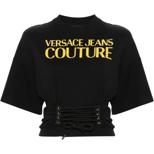 T-Shirts , female, Sizes: 2XS - Versace Jeans Couture - Modalova