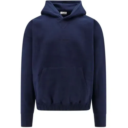 Cotton Fleece Sweatshirt Aw24 , male, Sizes: L - Saint Laurent - Modalova