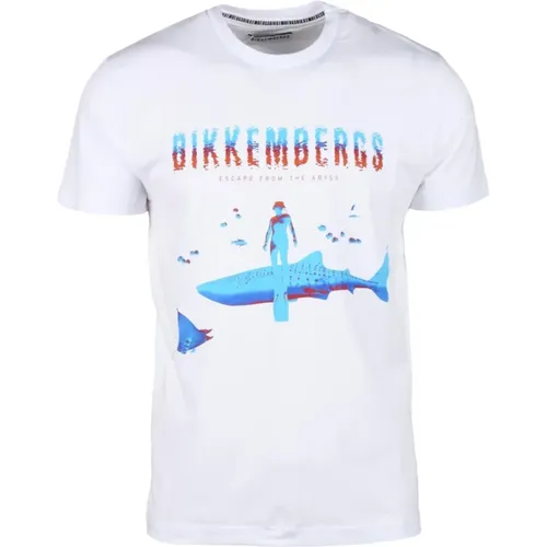 Baumwoll Elasthan T-shirt , Herren, Größe: S - Bikkembergs - Modalova