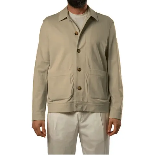 Sand Overshirt with Pockets and Buttons , male, Sizes: L - Circolo 1901 - Modalova