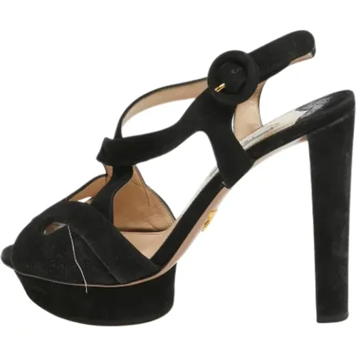 Pre-owned Wildleder sandals , Damen, Größe: 38 EU - Prada Vintage - Modalova