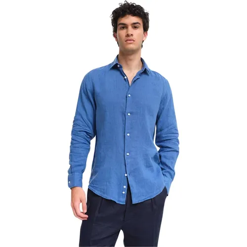 Linen Summer Shirt , male, Sizes: L, S, XL, M, 2XL - Peninsula - Modalova