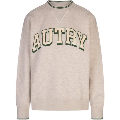 Grauer College-Sweatshirt mit Sporen-Detail - Autry - Modalova