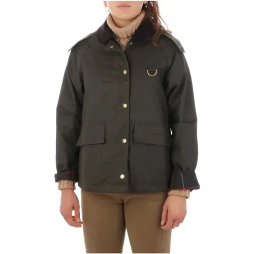 Avon Wax Jacket - Stylish and Practical Outerwear , female, Sizes: L, M - Barbour - Modalova