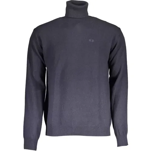 Elegant Rollneck Sweater with Embroidered Logo , male, Sizes: XL, 2XL/3XL, L - LA MARTINA - Modalova