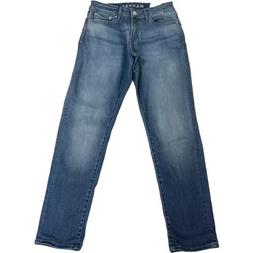 Girlfriend Tapered Fit Mid Jeans , male, Sizes: W25 L28, W26 L28 - Denham - Modalova