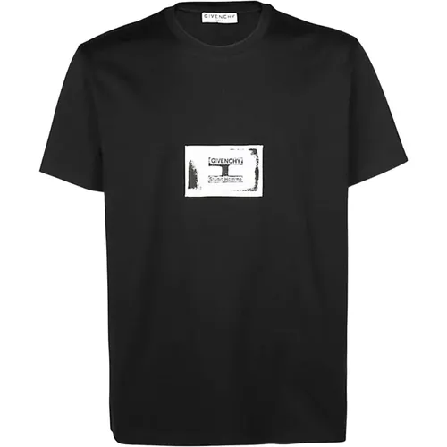 Logo Patch T-shirt , Herren, Größe: XS - Givenchy - Modalova