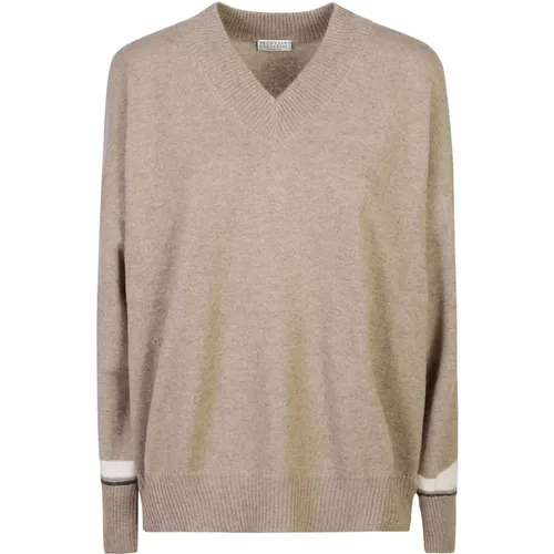 Brauner Sweatshirt Aw24 Damenbekleidung - BRUNELLO CUCINELLI - Modalova