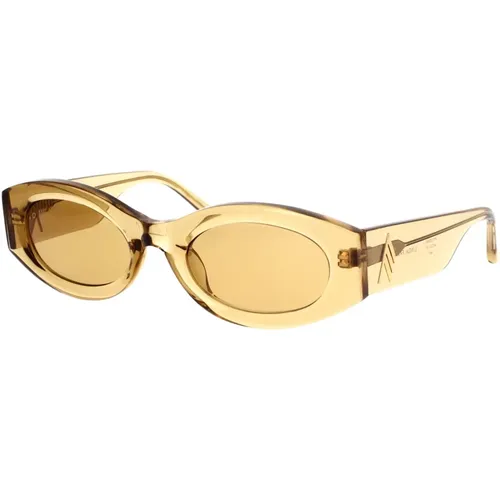 Linda Farrow Oval Sunglasses , female, Sizes: 54 MM - The Attico - Modalova