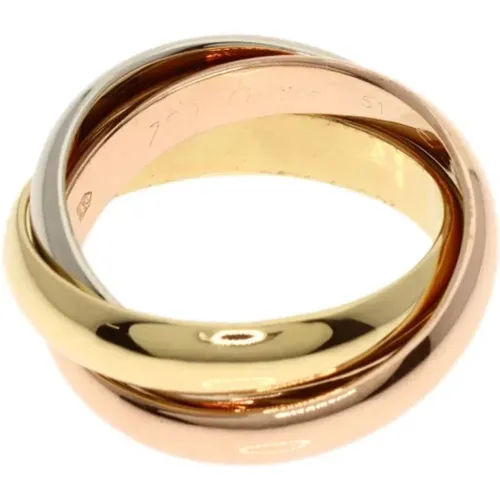 Pre-owned Rose Gold rings , female, Sizes: ONE SIZE - Cartier Vintage - Modalova