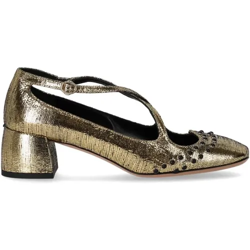 Gold Herz Stud Pumpe , Damen, Größe: 38 EU - A. BOCCA - Modalova