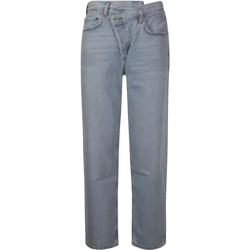 Criss Cross Wired Jeans , female, Sizes: W27, W28 - Agolde - Modalova