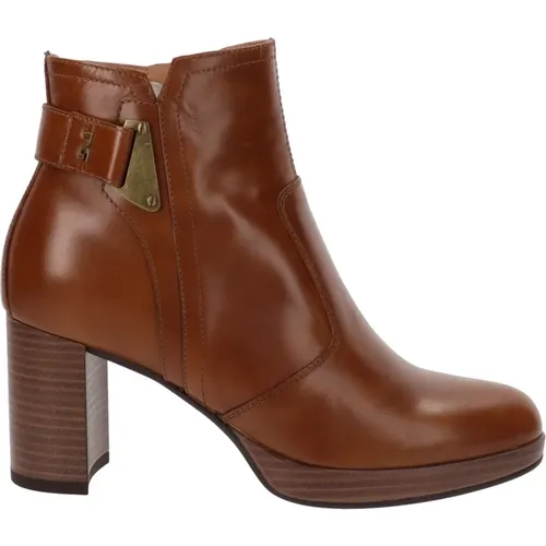 Leather Ankle Boots Stylish Must-Have , female, Sizes: 6 UK, 3 UK, 5 UK, 2 UK - Nerogiardini - Modalova