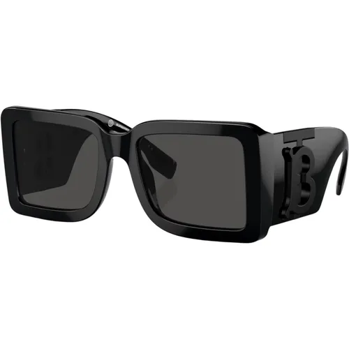 Dark Grey Sunglasses , female, Sizes: 55 MM - Burberry - Modalova