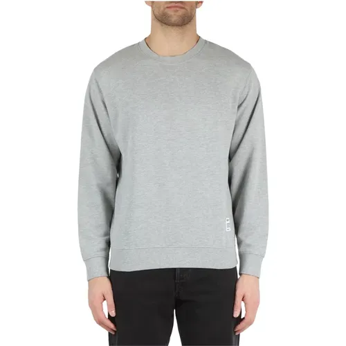 Garzato Baumwollpullover mit Logo , Herren, Größe: L - Replay - Modalova