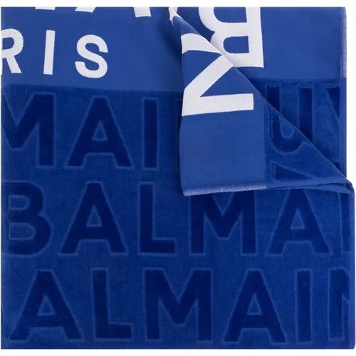 Strandtuch mit Logo Balmain - Balmain - Modalova